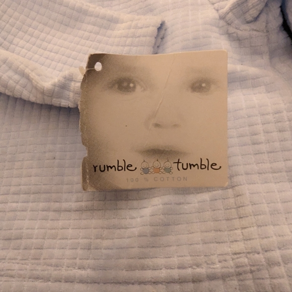 3/$30. Rumble Tumble button up sweater with applique bear. Size 0-3 mts - Picture 5 of 7